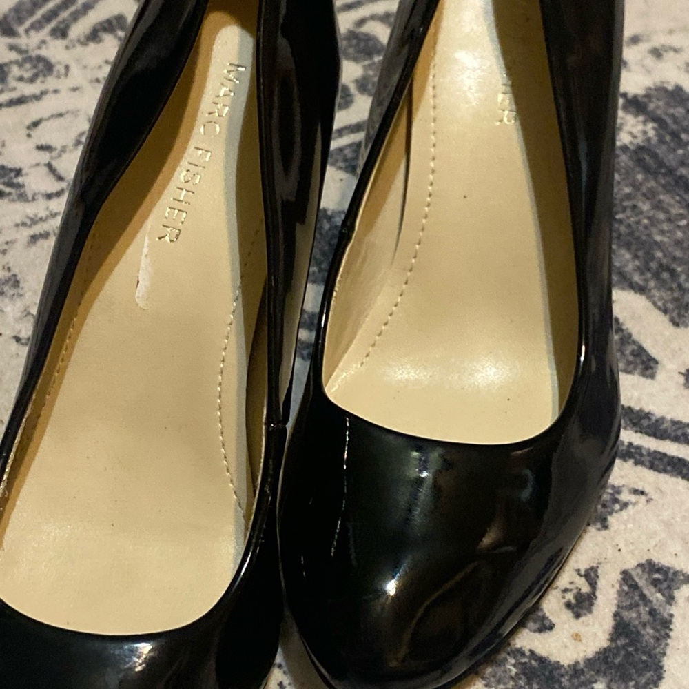 Marc Fisher Black Patent Leather Heels